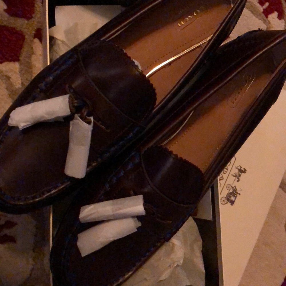 Coach Haydee Oiled Leather loafers - brand new